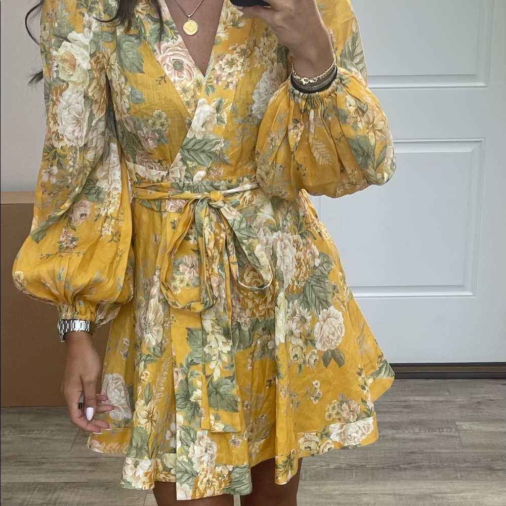 Zimmermann linen dress size 3